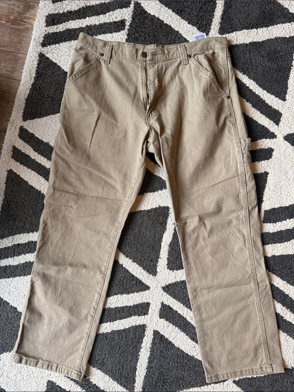 Wrangler Men's Khaki Work Chinos - Light Brown